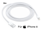 Preview: iPhone 8 Lightning auf USB Kabel 2m Ladekabel